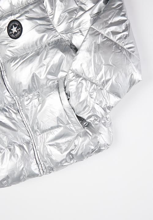 Converse - Cnvg girl's crop puffer - silver