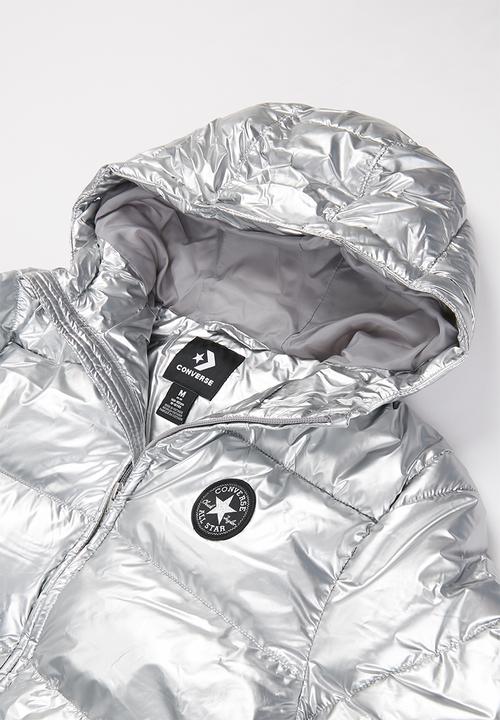 Converse - Cnvg girl's crop puffer - silver