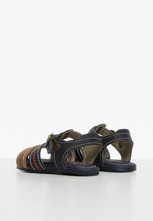 Klin - Cupcake sandal - navy & caramel