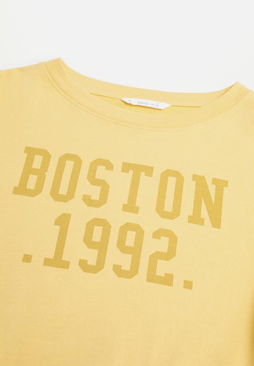 MANGO - Boston sweatshirt - yellow 