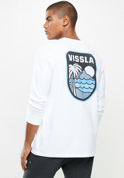 Vissla  - Diamond head long sleeve tee - white