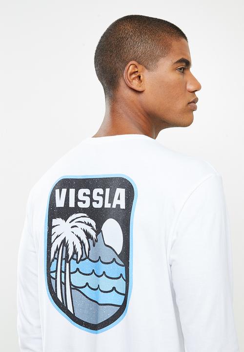 Vissla  - Diamond head long sleeve tee - white