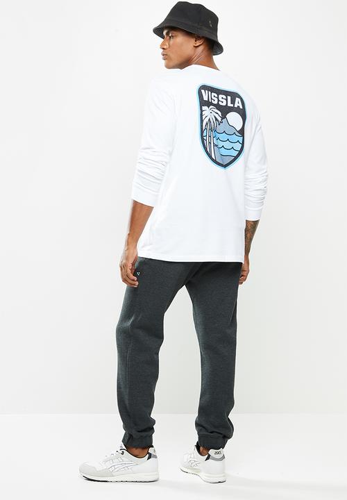 Vissla  - Diamond head long sleeve tee - white
