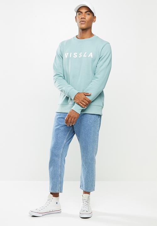 Vissla  - Foundation crew - stone blue