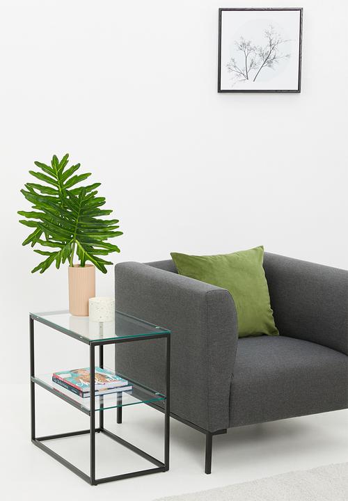 Sixth Floor - Cilla 2-layer side table - black