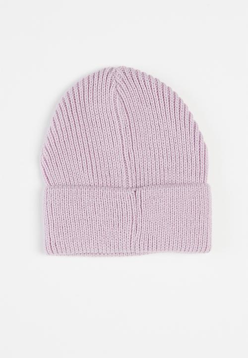 Cotton On - Winter knit beanie - orange & purple