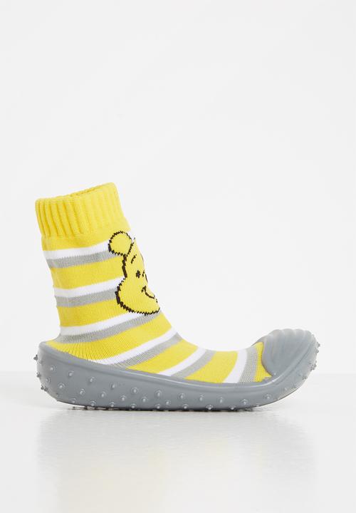 Character Group - Winnie the pooh rubber socks - yellow