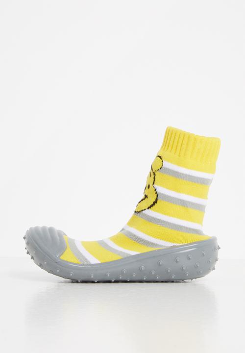 Character Group - Winnie the pooh rubber socks - yellow