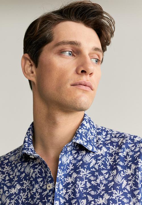 MANGO - Tantia shirt - blue & white