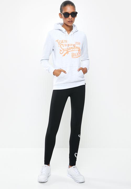 Superdry. - Scripted graphic legging - black