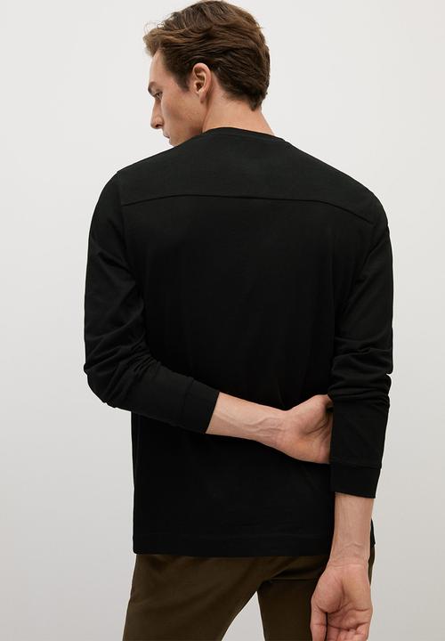 MANGO - Gareth T-shirt - black