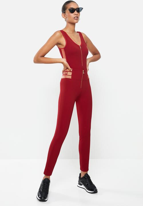 SISSY BOY - Active bodysuit - deep red