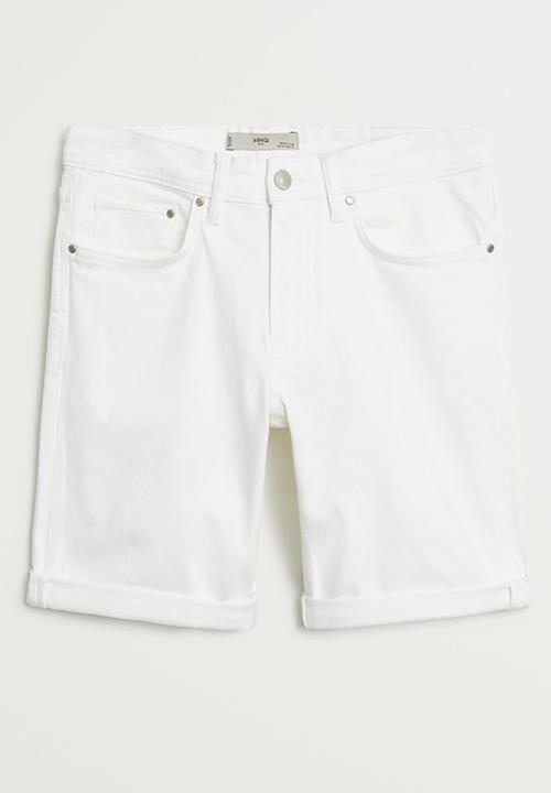 MANGO - Rock bermuda shorts - white