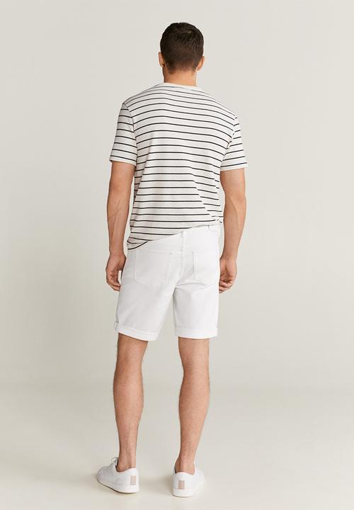 MANGO - Rock bermuda shorts - white