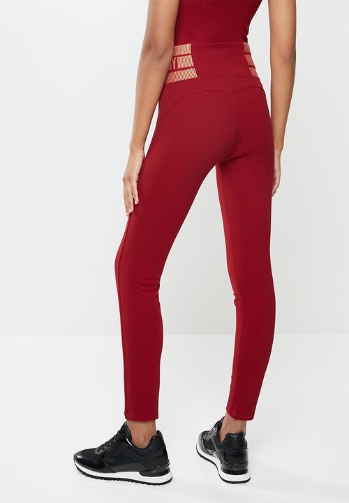 SISSY BOY - Gym pants - deep red
