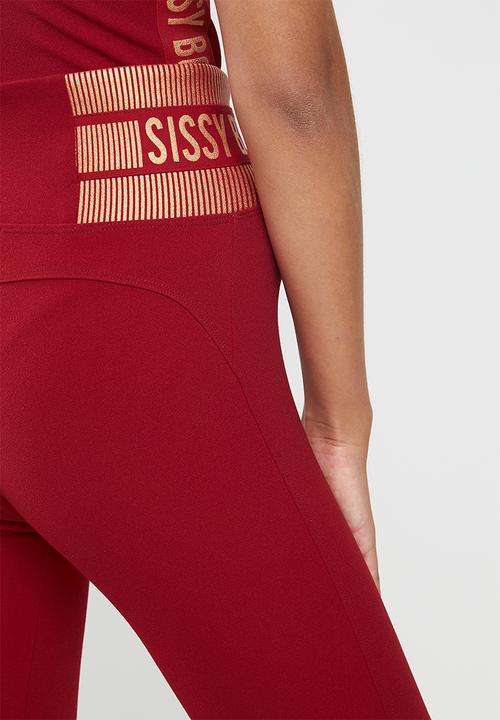 SISSY BOY - Gym pants - deep red