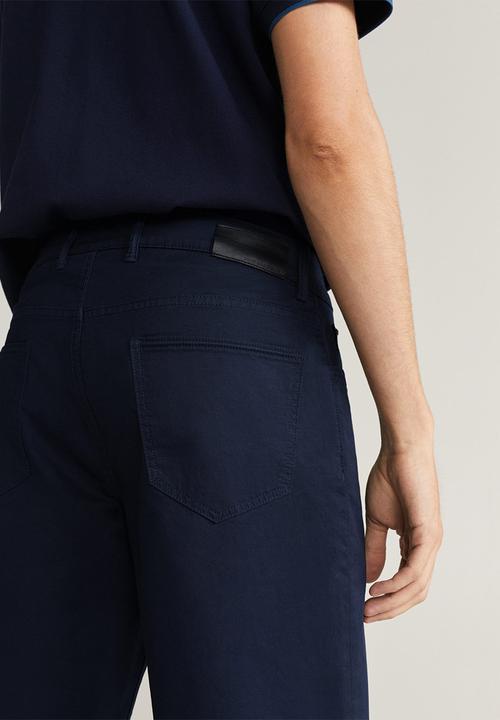 MANGO - Roller bermuda shorts - navy