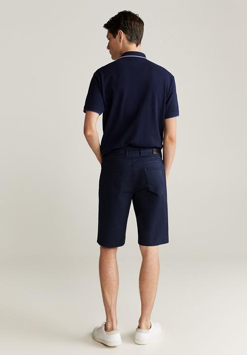 MANGO - Roller bermuda shorts - navy