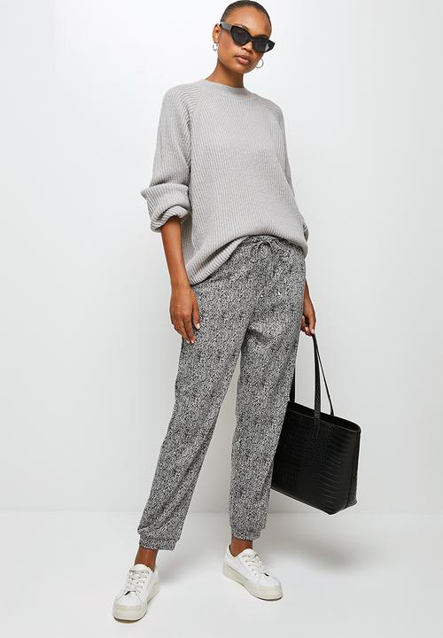edit - Raglan rib jumper - grey