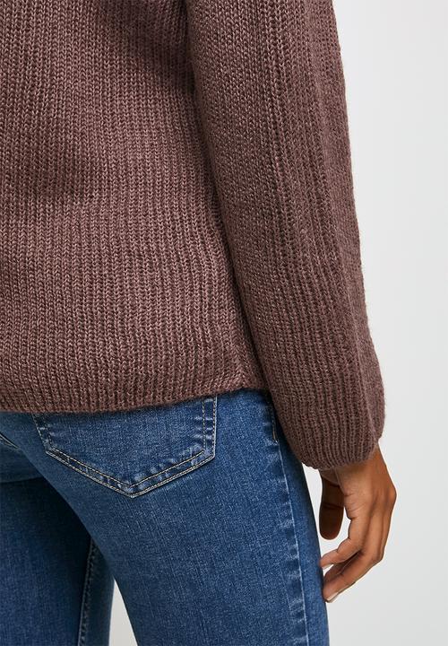 edit - Raglan rib jumper - purple