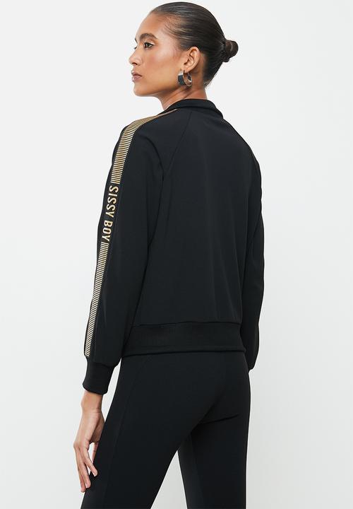 SISSY BOY - Sporty blk-gold jacket - black