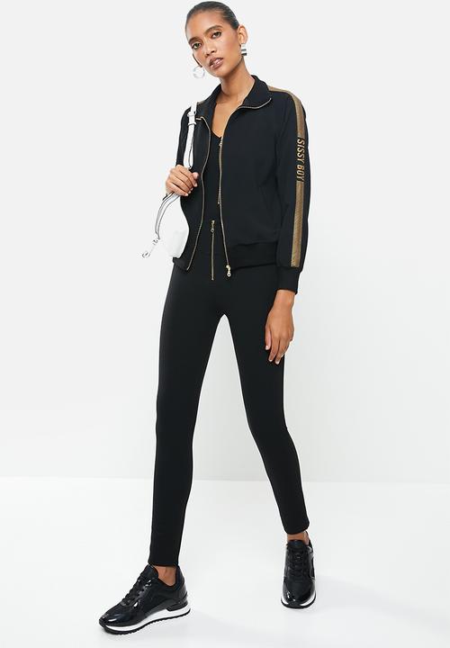 SISSY BOY - Sporty blk-gold jacket - black