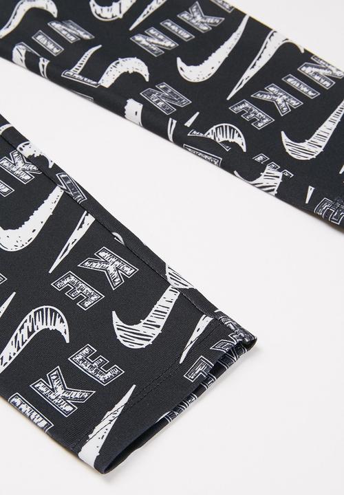 Nike - Nike varsity scribble legging - black