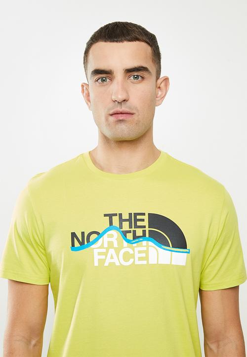 The North Face - Short sleeve mountain line tee - green