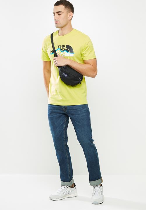 The North Face - Short sleeve mountain line tee - green