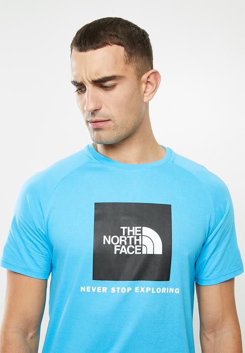The North Face - Short sleeve raglan redbox tee - blue