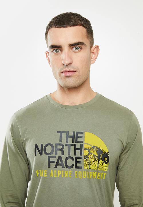 The North Face - Long sleeve image ideals tee - green