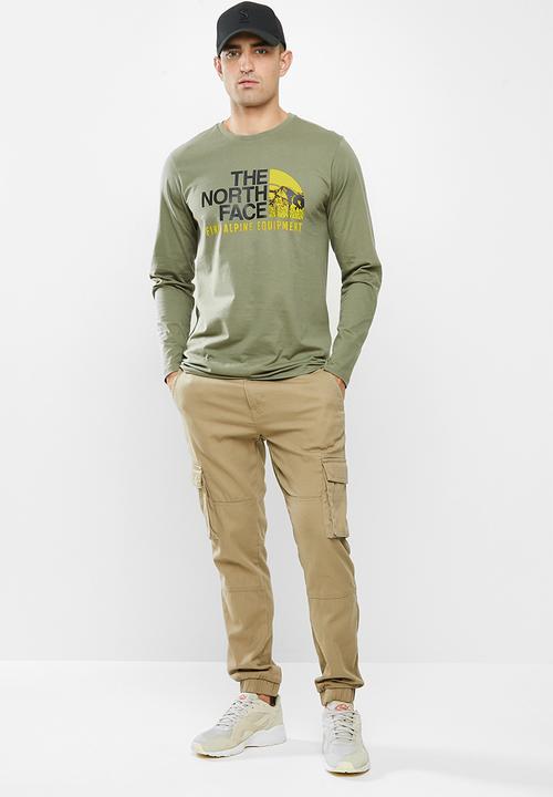 The North Face - Long sleeve image ideals tee - green