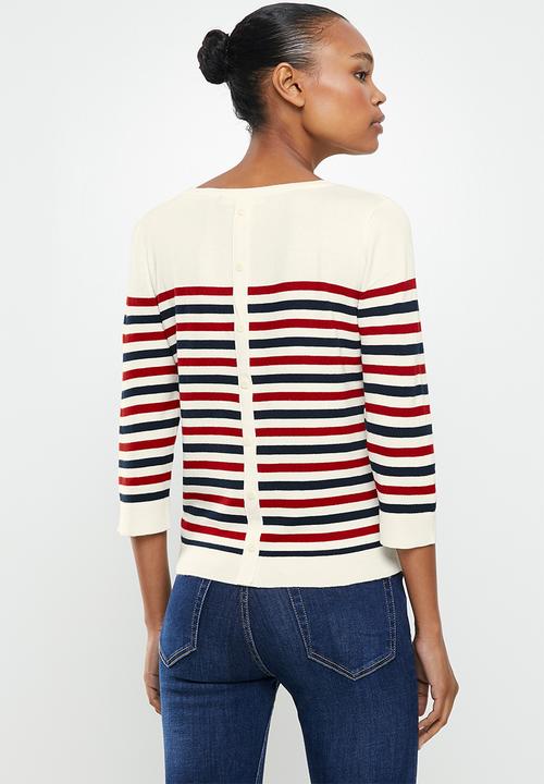 Vero Moda - Lacole 3/4 button back knit - multi