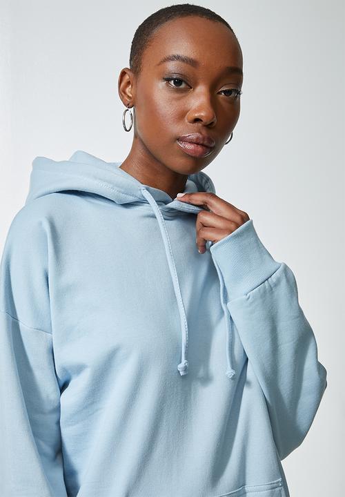 Superbalist - Longline hoodie - ice blue