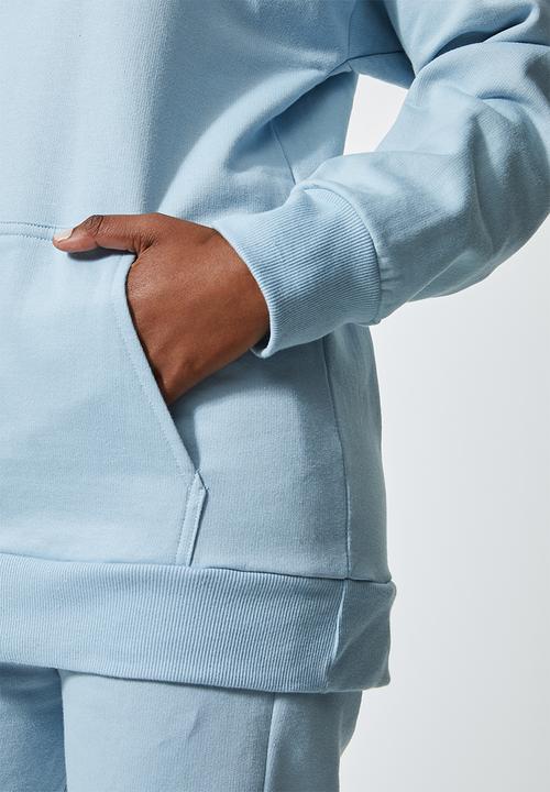 Superbalist - Longline hoodie - ice blue