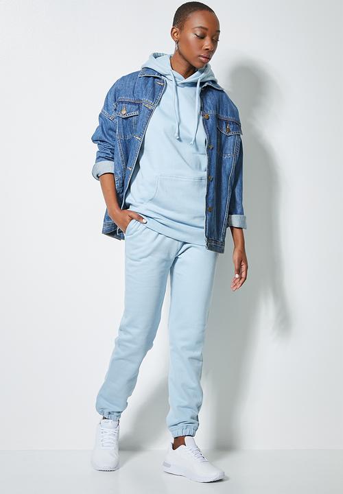 Superbalist - Longline hoodie - ice blue