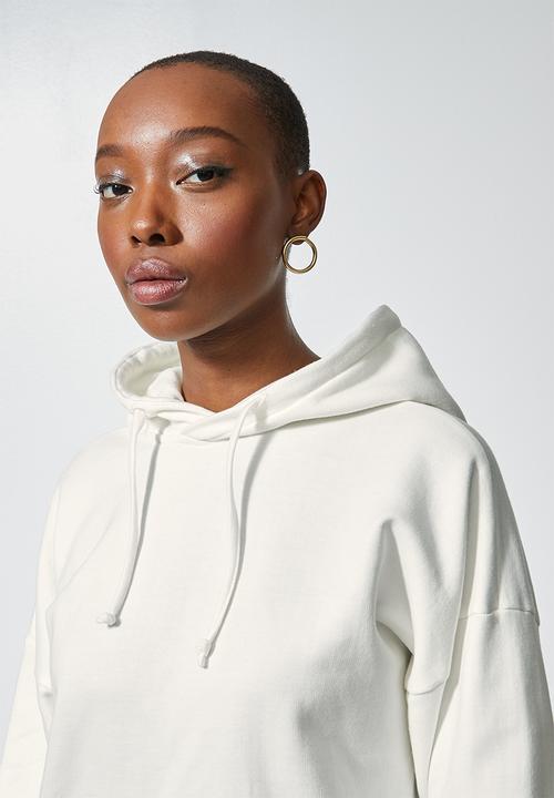 Superbalist - Longline hoodie - off white 