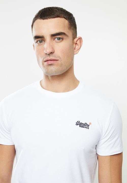 Superdry. - Ol vintage emb tee - white 
