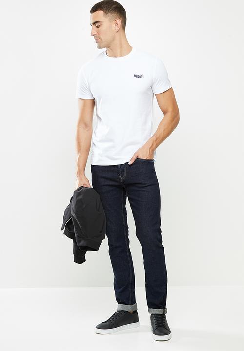 Superdry. - Ol vintage emb tee - white 