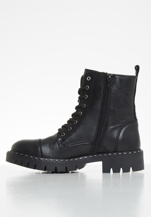 ALDO - Gwemma leather boot - black