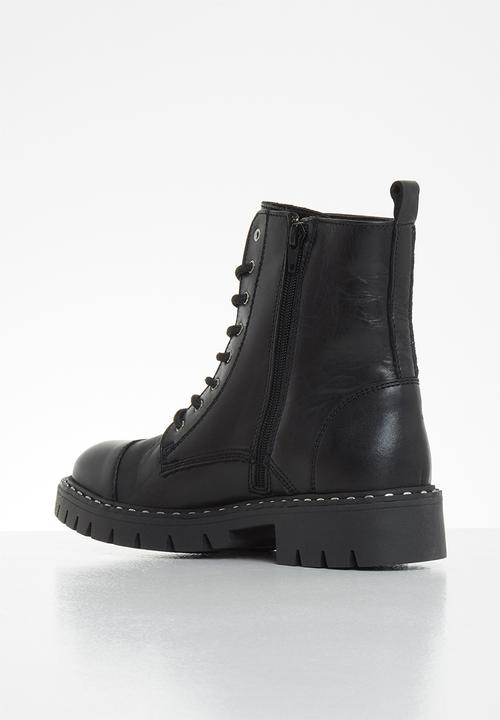 ALDO - Gwemma leather boot - black