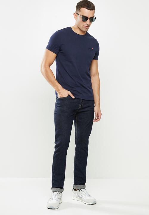 Superdry. - Ol vintage emb tee - navy