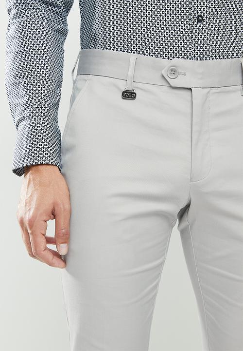 POLO - Mens clayton slim fit formal chino - grey