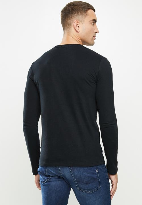 Superdry. - Ol vintage emb ls top - black