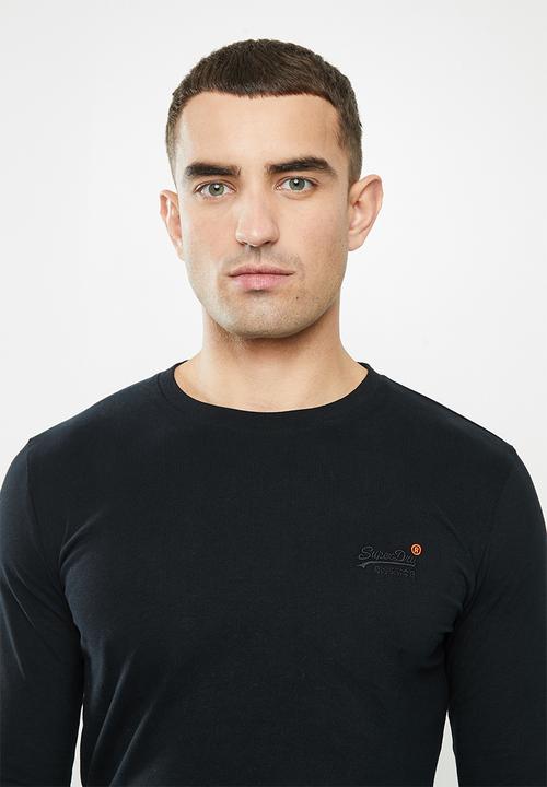 Superdry. - Ol vintage emb ls top - black