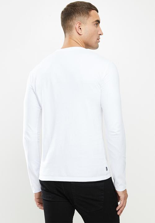 Superdry. - Ol vintage emb ls top - white