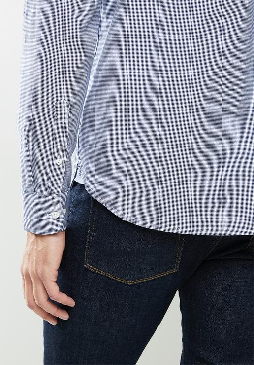 Superdry. - Classic university oxford shirt - white & navy