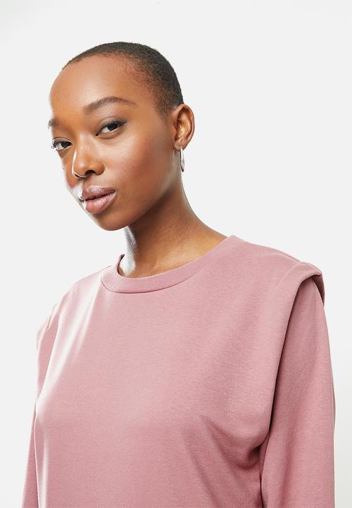 Jacqueline de Yong - Lenka ivy life long sleeve shoulder sweat - mauve