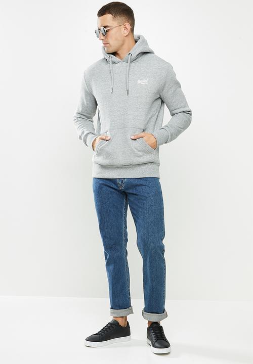 Superdry. - Ol classic hood - grey 