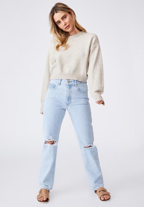 Cotton On - Ultimate crew pullover - taupe marle